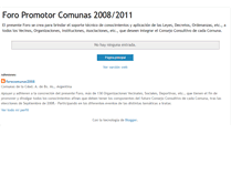 Tablet Screenshot of forocomunas2008.blogspot.com