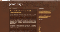 Desktop Screenshot of privat-zapis.blogspot.com