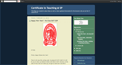 Desktop Screenshot of certificateinteaching.blogspot.com