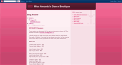 Desktop Screenshot of amandasdanceboutique.blogspot.com