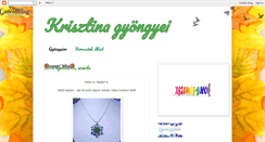 Desktop Screenshot of krisztina-gyongyei.blogspot.com