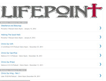 Tablet Screenshot of lifepointpodcast.blogspot.com