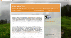 Desktop Screenshot of educationtalk.blogspot.com