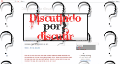 Desktop Screenshot of discutindopordiscutir.blogspot.com