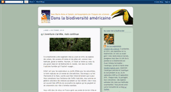 Desktop Screenshot of biodiversite2010.blogspot.com