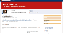 Desktop Screenshot of conservababble.blogspot.com