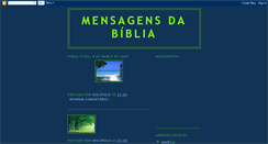 Desktop Screenshot of mensagensdabiblia.blogspot.com