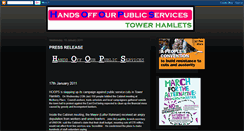Desktop Screenshot of handsofftowerhamlets.blogspot.com