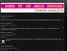 Tablet Screenshot of handsofftowerhamlets.blogspot.com