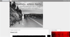 Desktop Screenshot of apatheticwitlessfearful.blogspot.com