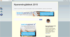 Desktop Screenshot of nyeremenyjatek-1.blogspot.com