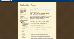 Desktop Screenshot of englishstudyjournal.blogspot.com