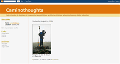 Desktop Screenshot of caminothoughts.blogspot.com