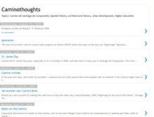 Tablet Screenshot of caminothoughts.blogspot.com