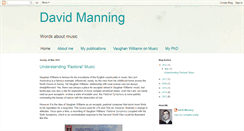 Desktop Screenshot of dmanningmusic.blogspot.com