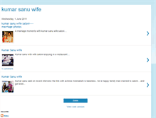 Tablet Screenshot of kumarsanuwife.blogspot.com