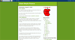 Desktop Screenshot of cleansimplefinance.blogspot.com