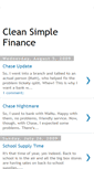 Mobile Screenshot of cleansimplefinance.blogspot.com