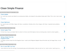 Tablet Screenshot of cleansimplefinance.blogspot.com