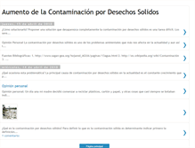 Tablet Screenshot of contaminacion-desechossolidos.blogspot.com