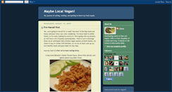 Desktop Screenshot of maybevegan.blogspot.com