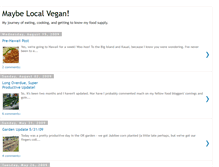 Tablet Screenshot of maybevegan.blogspot.com