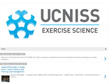 Tablet Screenshot of exercisescienceucniss.blogspot.com