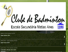 Tablet Screenshot of clubedebadmintonesma.blogspot.com