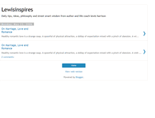 Tablet Screenshot of lewisinspires.blogspot.com