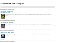 Tablet Screenshot of caffeinatednomadologies.blogspot.com