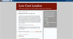 Desktop Screenshot of lowcostlondon.blogspot.com