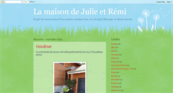 Desktop Screenshot of lamaisondejulieetremi.blogspot.com