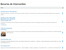 Tablet Screenshot of becarios-intercambio.blogspot.com