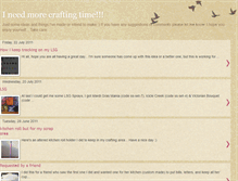 Tablet Screenshot of ineedmorecraftingtime.blogspot.com