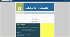 Desktop Screenshot of hobbyfemminili-mary.blogspot.com