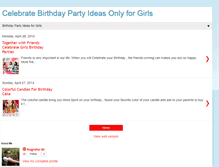 Tablet Screenshot of girlsbirthdaypartyideas.blogspot.com