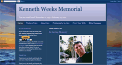 Desktop Screenshot of kennethweeksmemorial.blogspot.com