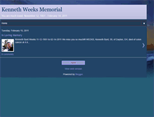 Tablet Screenshot of kennethweeksmemorial.blogspot.com