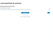 Tablet Screenshot of municipalidad-de-quilmes.blogspot.com