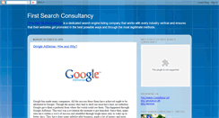 Desktop Screenshot of firstsearchconsultancy.blogspot.com