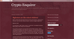 Desktop Screenshot of cryptoenquirer.blogspot.com