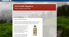 Desktop Screenshot of jointhealthmagazine.blogspot.com