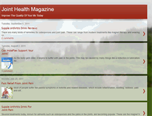 Tablet Screenshot of jointhealthmagazine.blogspot.com