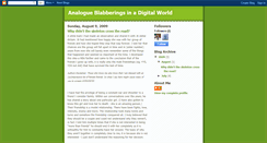 Desktop Screenshot of analoguemonologues.blogspot.com