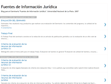 Tablet Screenshot of fuentesdeinformacionjuridica.blogspot.com