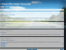 Tablet Screenshot of iknowwhoholdstomorrow.blogspot.com