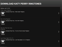 Tablet Screenshot of download-katy-perry-ringtones.blogspot.com