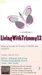 Mobile Screenshot of livingwithtrisomy13news.blogspot.com