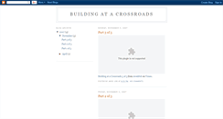 Desktop Screenshot of buildingcrossroads.blogspot.com
