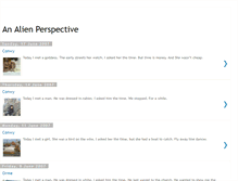 Tablet Screenshot of analienperspective.blogspot.com